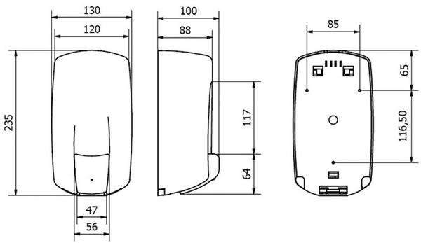 Dosificador de Jabon Aitana Abs Blanco Jofel